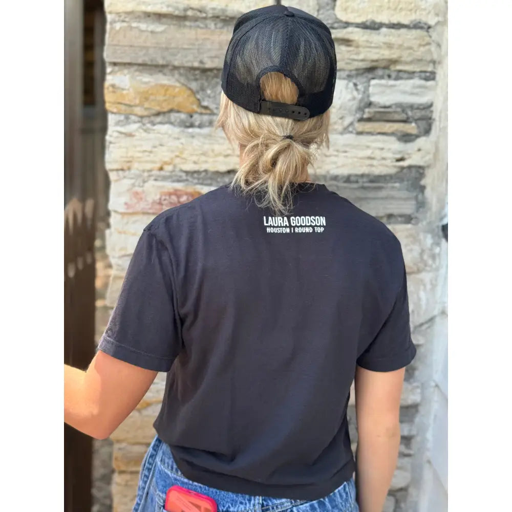 Cowboy Crop Top Black