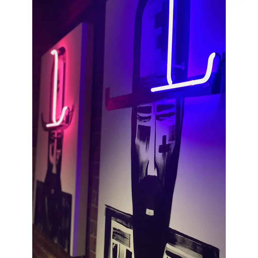 Man in Hat 334 Neon Cowboy - Large Collection