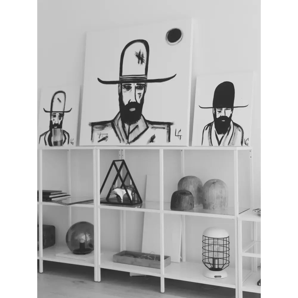 Man in Hat 341 | Medium - Large Collection