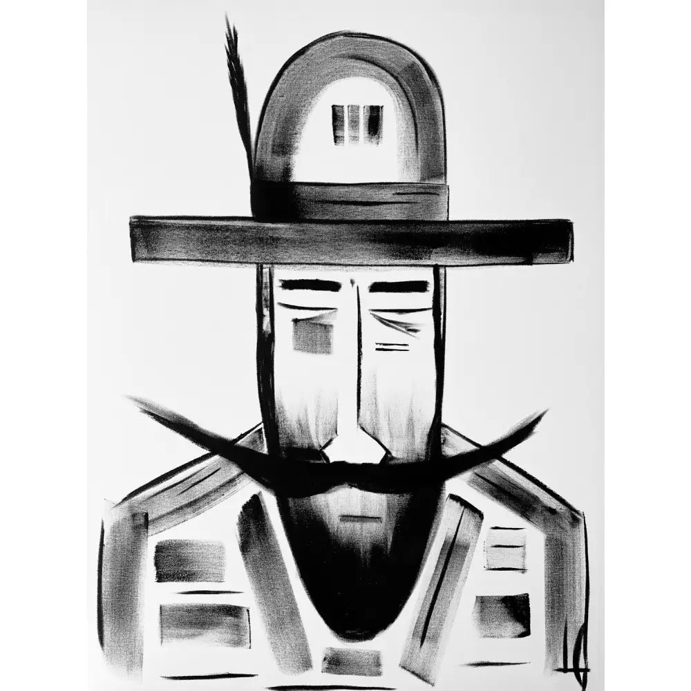 Man in Hat 588 - Sold Work