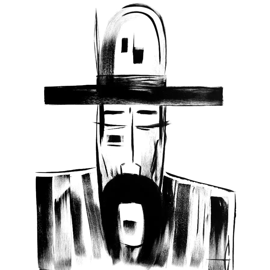 Man in Hat 692 Print - Prints