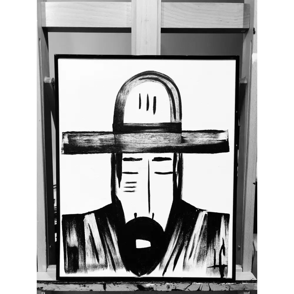 Man in Hat 709 - Sold Work