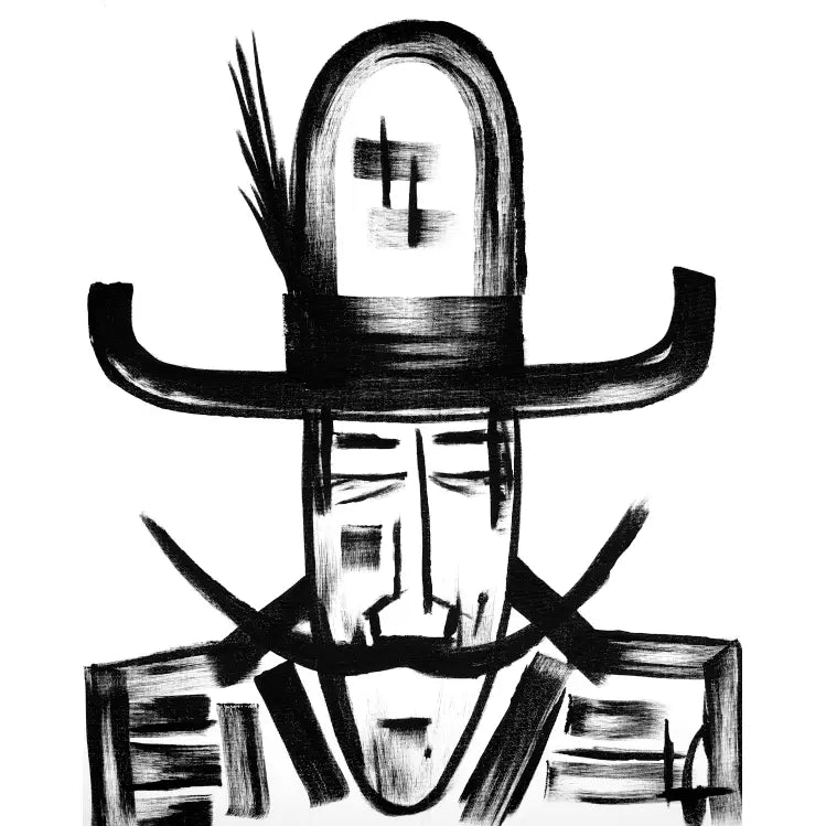 Man in Hat 711 Print - Prints