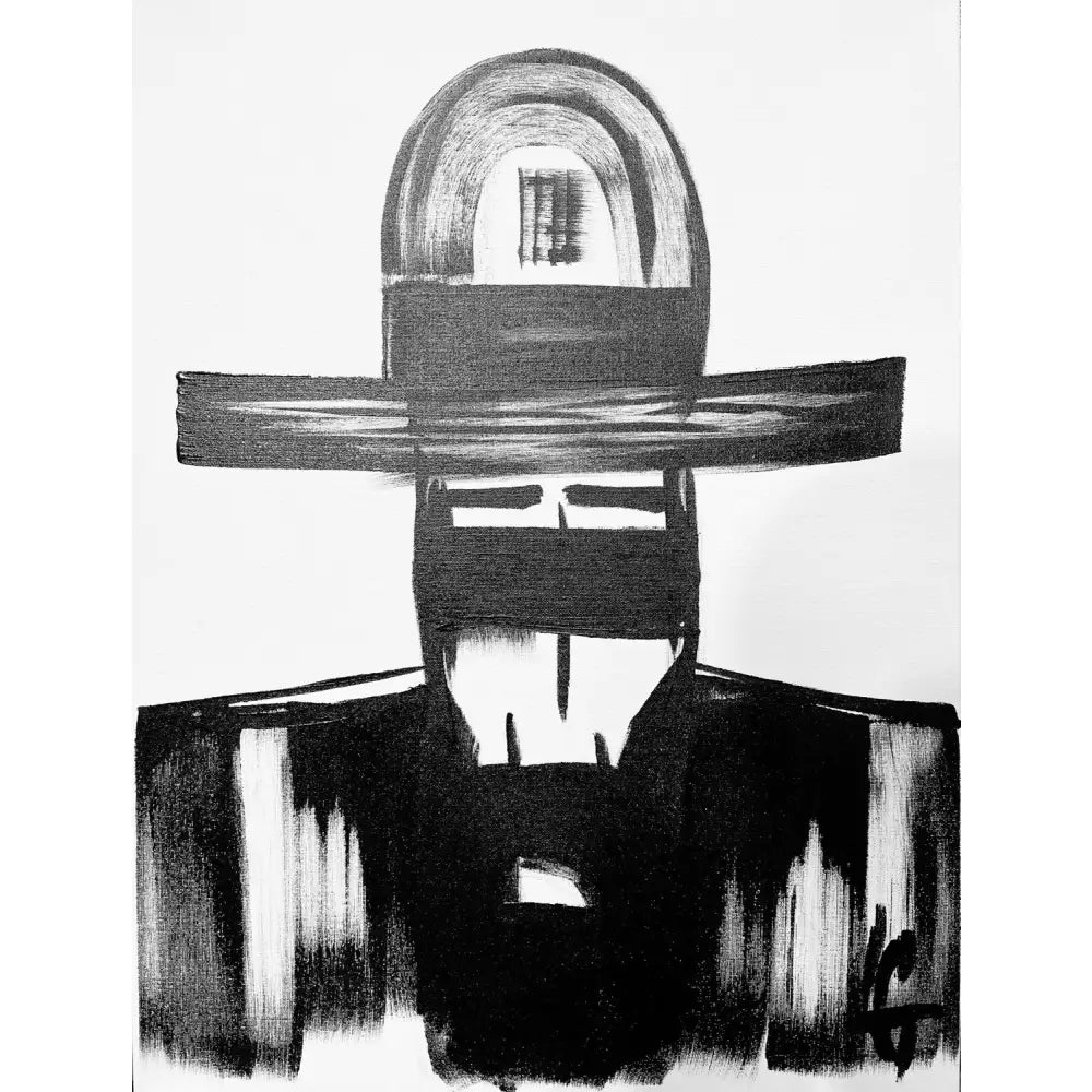 Man in Hat 715 - Sold Work