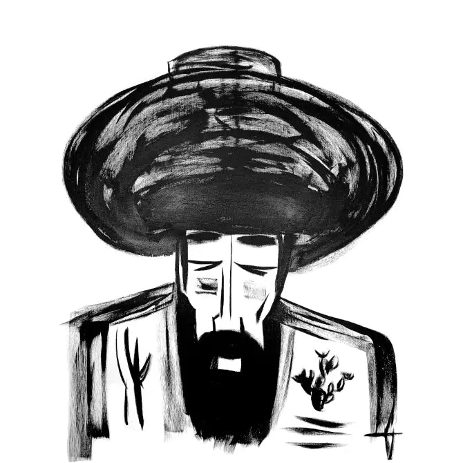 Man in Hat 848 Print - Prints