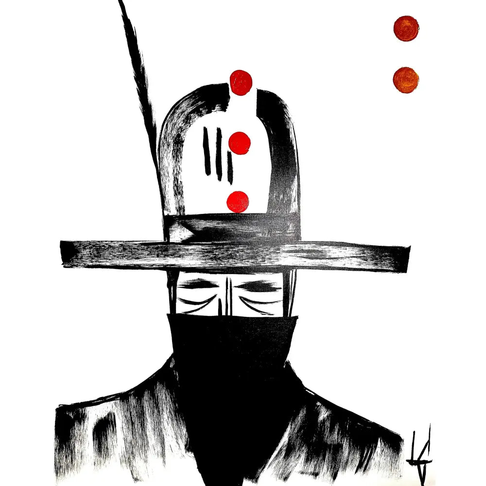 Man in Hat 912 Print - Prints