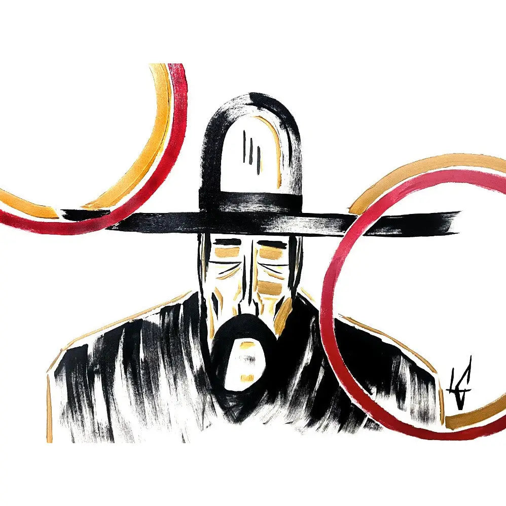 Man in Hat 914 Print - Prints