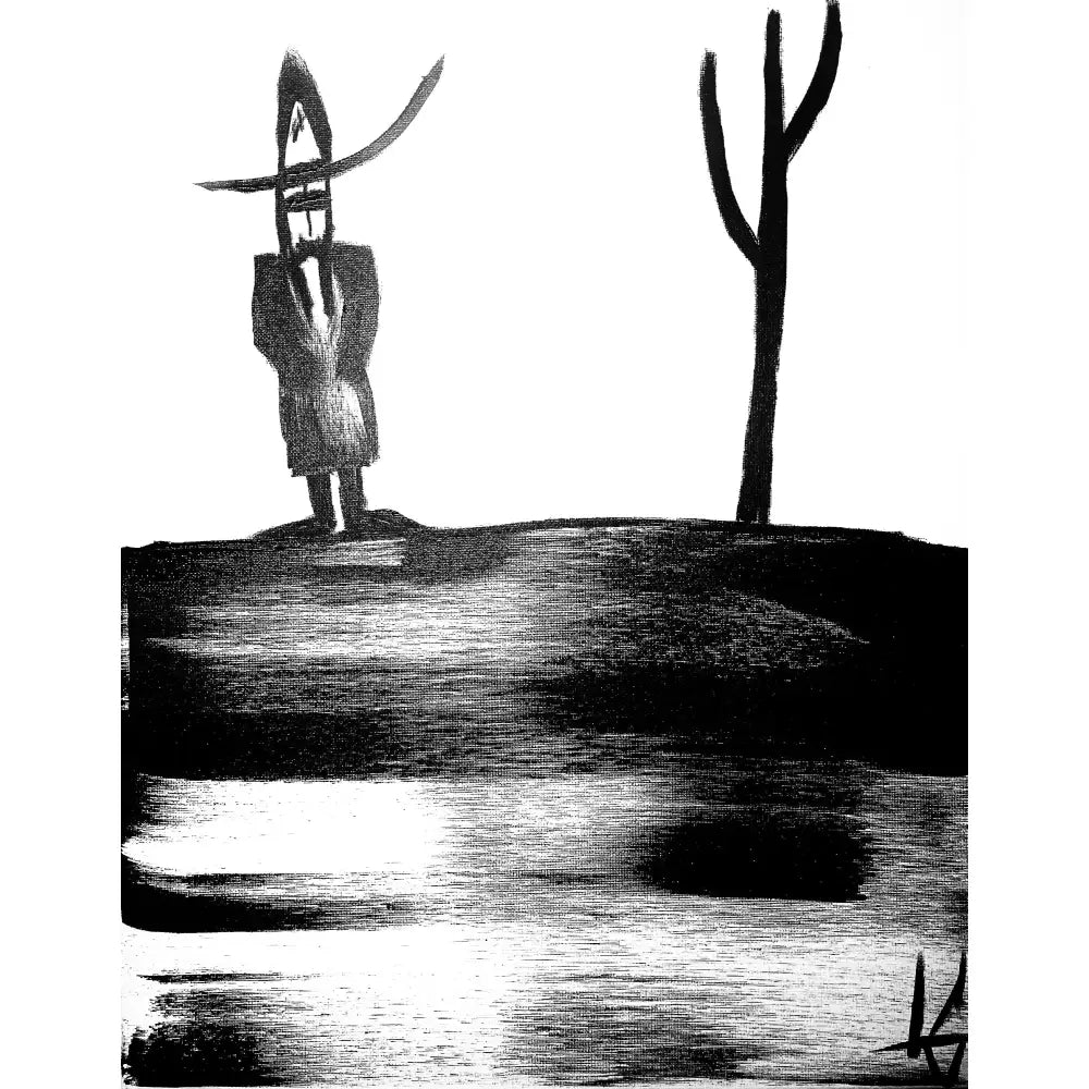 Man in Hat Standing 25 - Small Collection