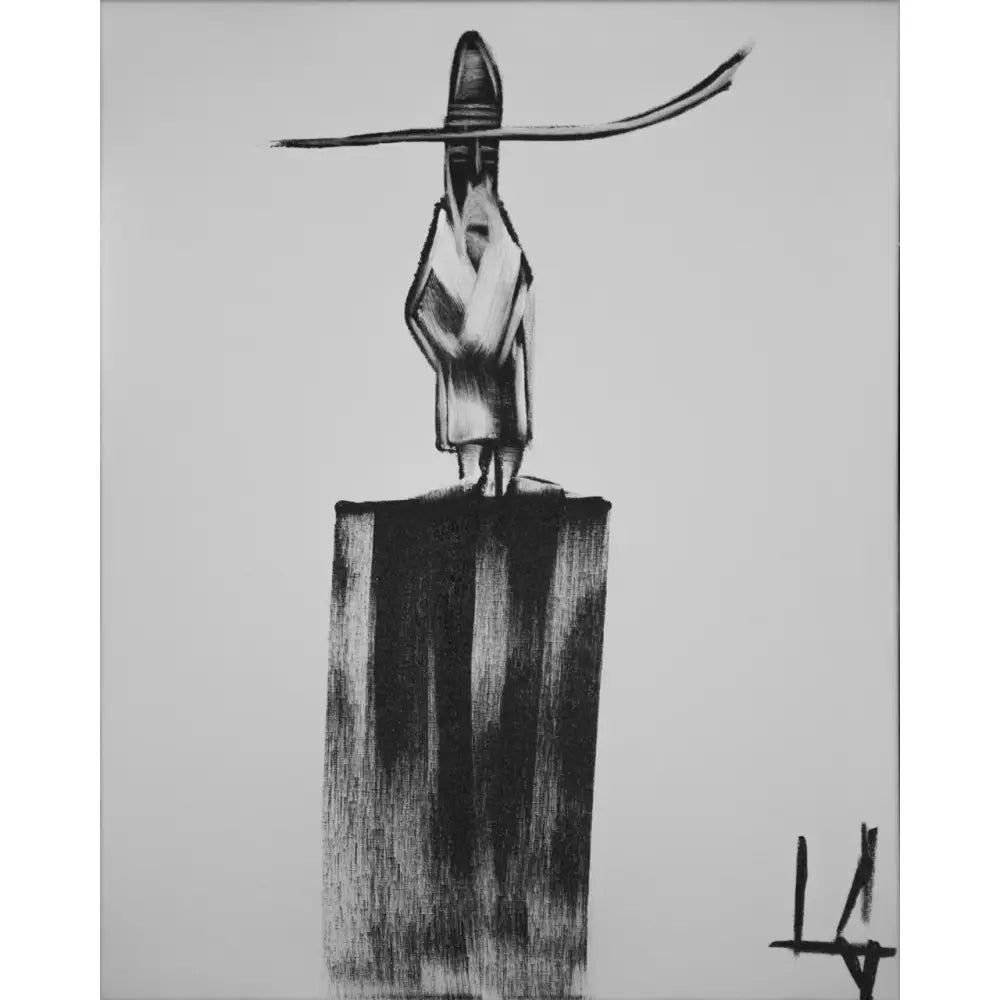 Man in Hat Standing 34