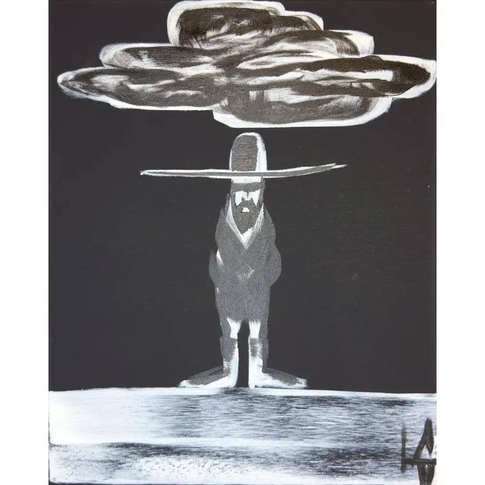 Man in Hat Standing 40