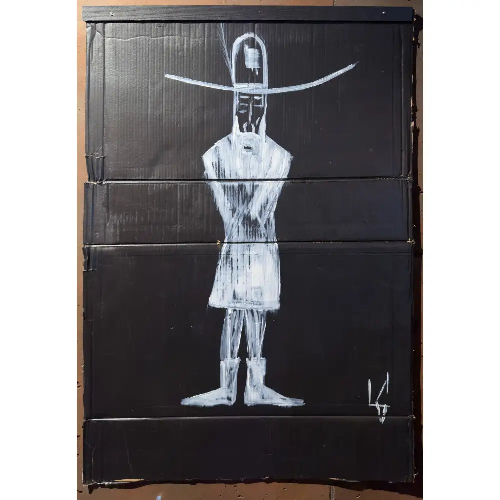 Man in Hat Standing 45