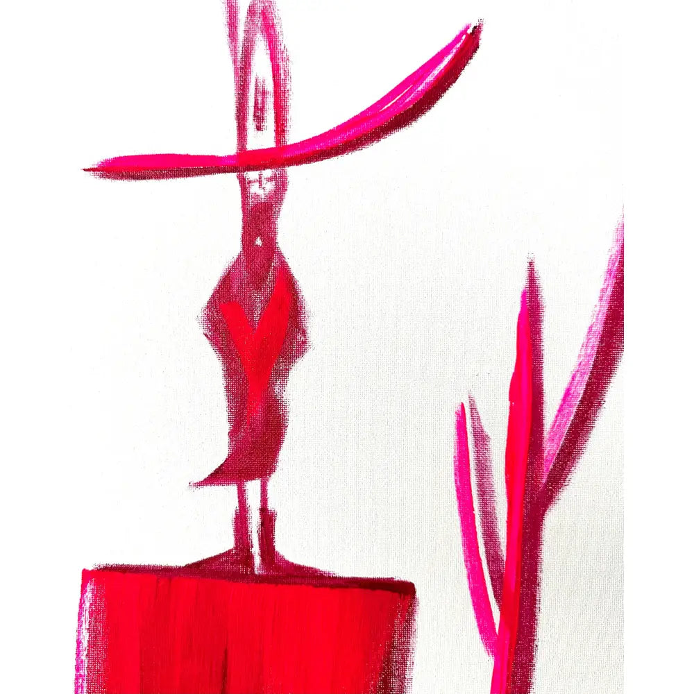 Pink Man Standing 013 - Sold Work