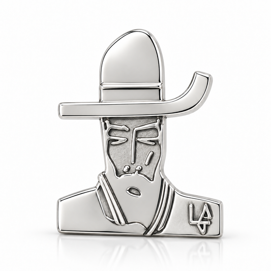 LG Sterling Silver "Man in Hat" Hat Pin