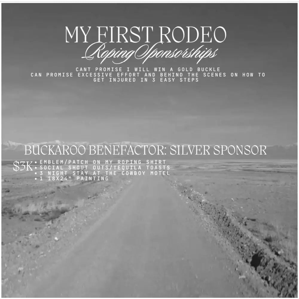 Buckaroo Benefactor Silver Roping Sponsor - Available Collection