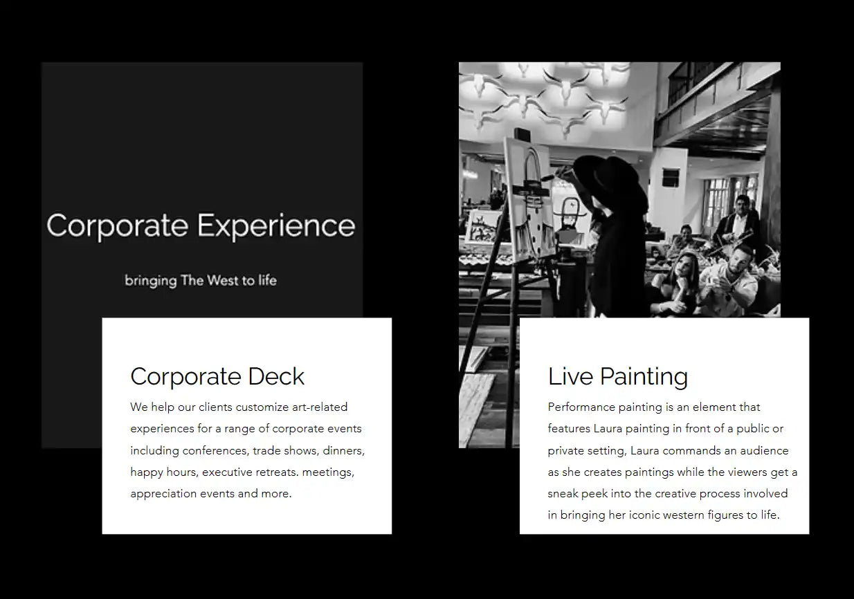 corporate deck - live painting