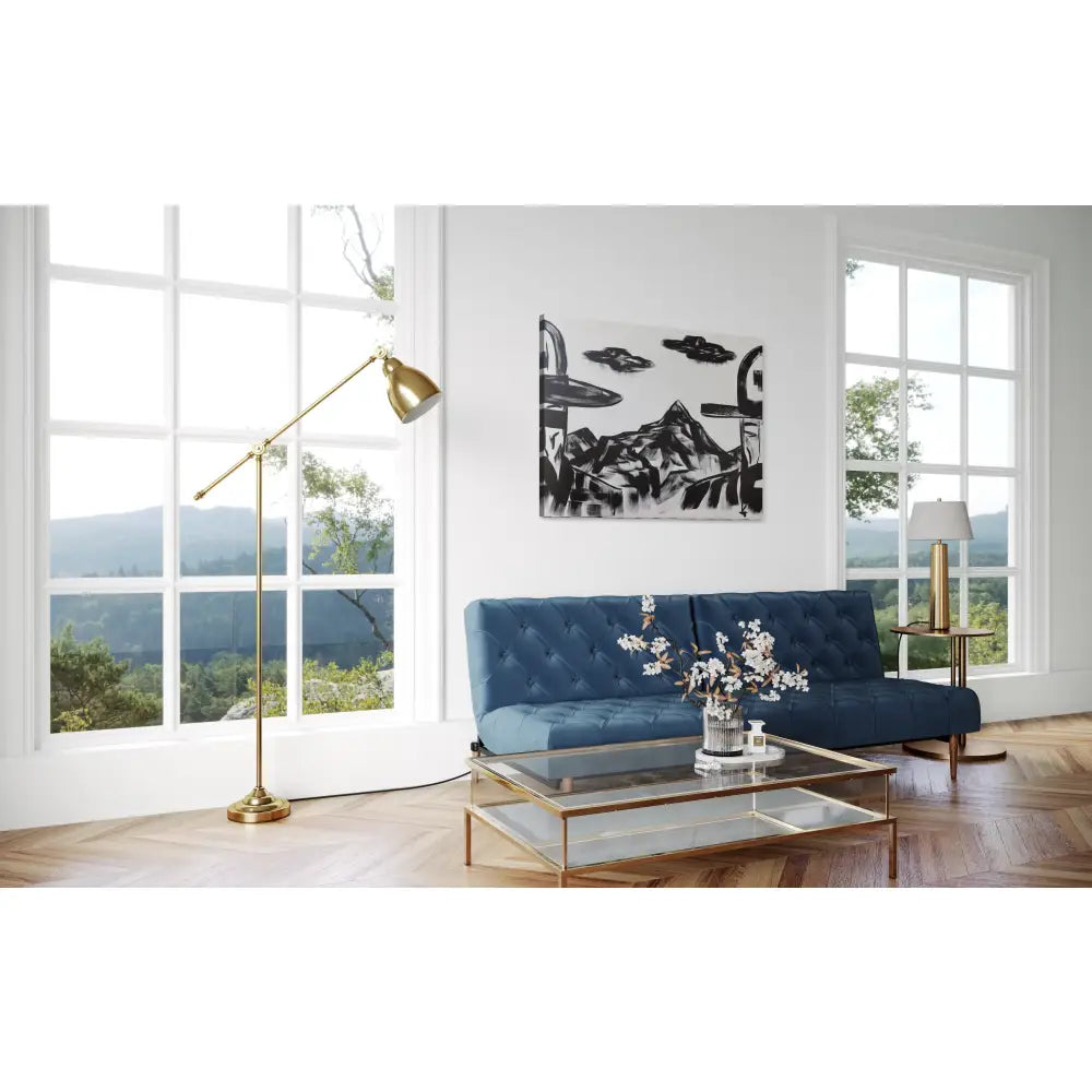 Cowboy Landscape - Center Painting (Triptych)