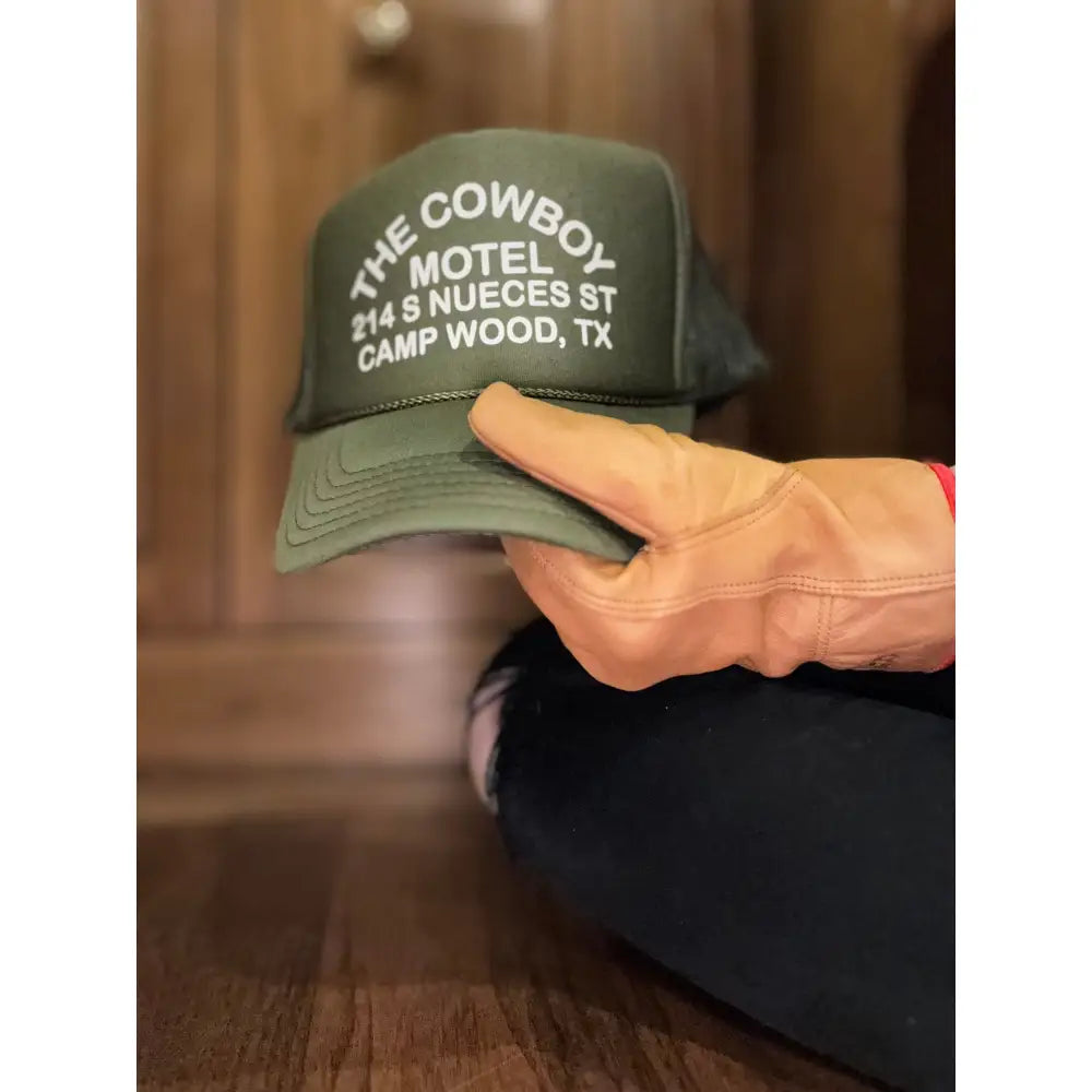 Green Cowboy Motel Trucker Cap - Green