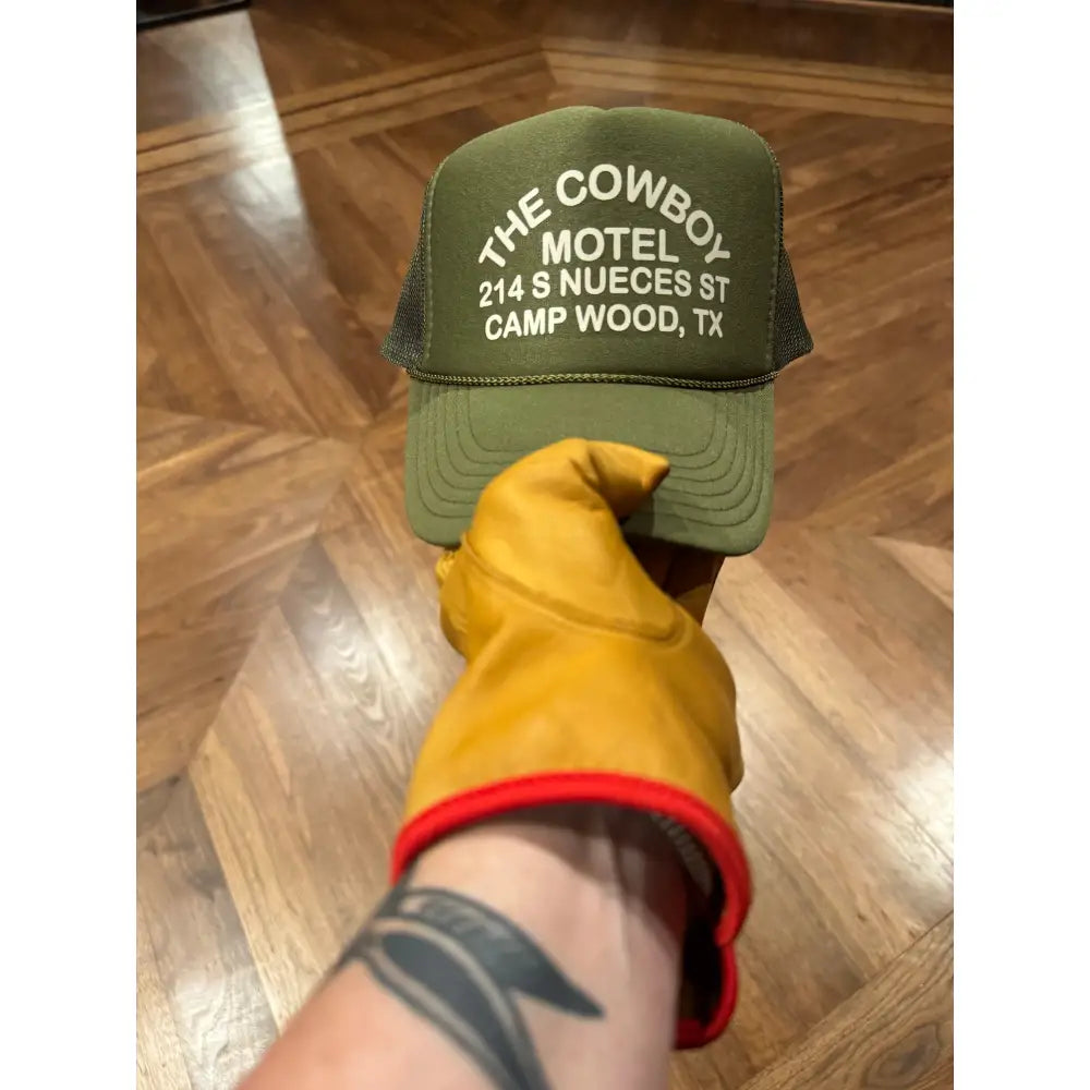 Green Cowboy Motel Trucker Cap - Green