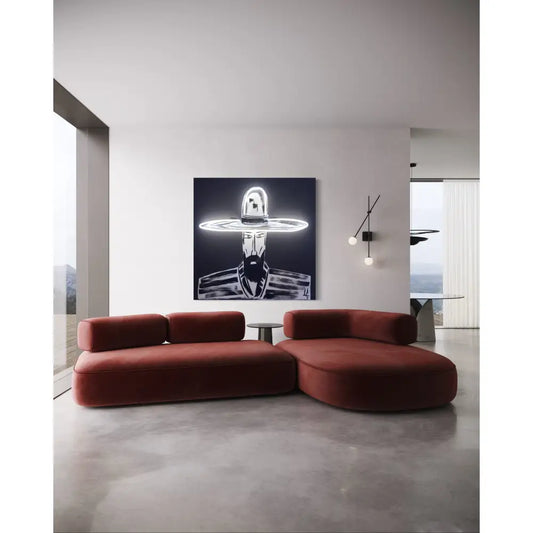 Man in Hat 1083 Neon Cowboy