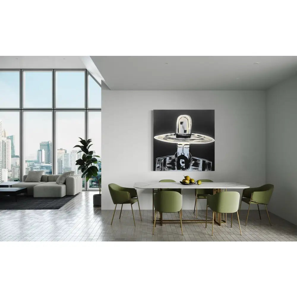 Man in Hat 1084 Neon Cowboy