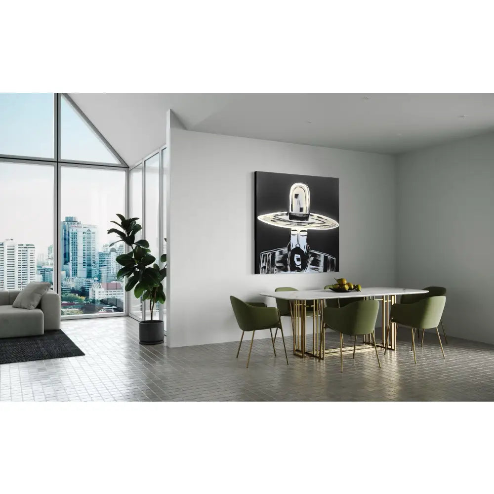 Man in Hat 1084 Neon Cowboy