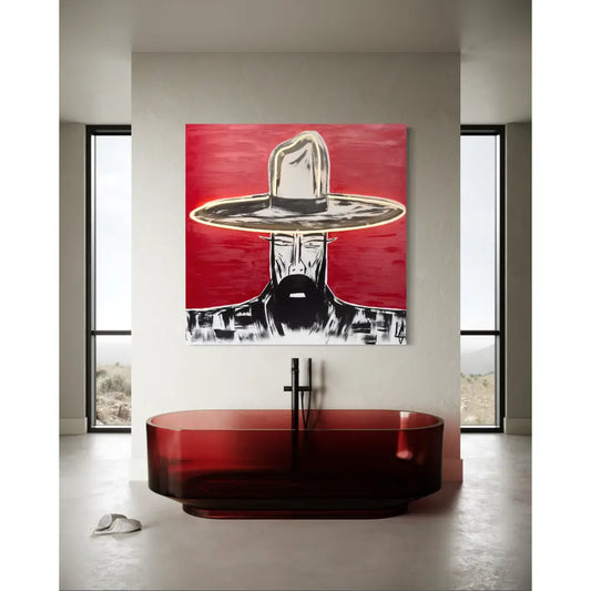 Man in Hat 1149 Neon