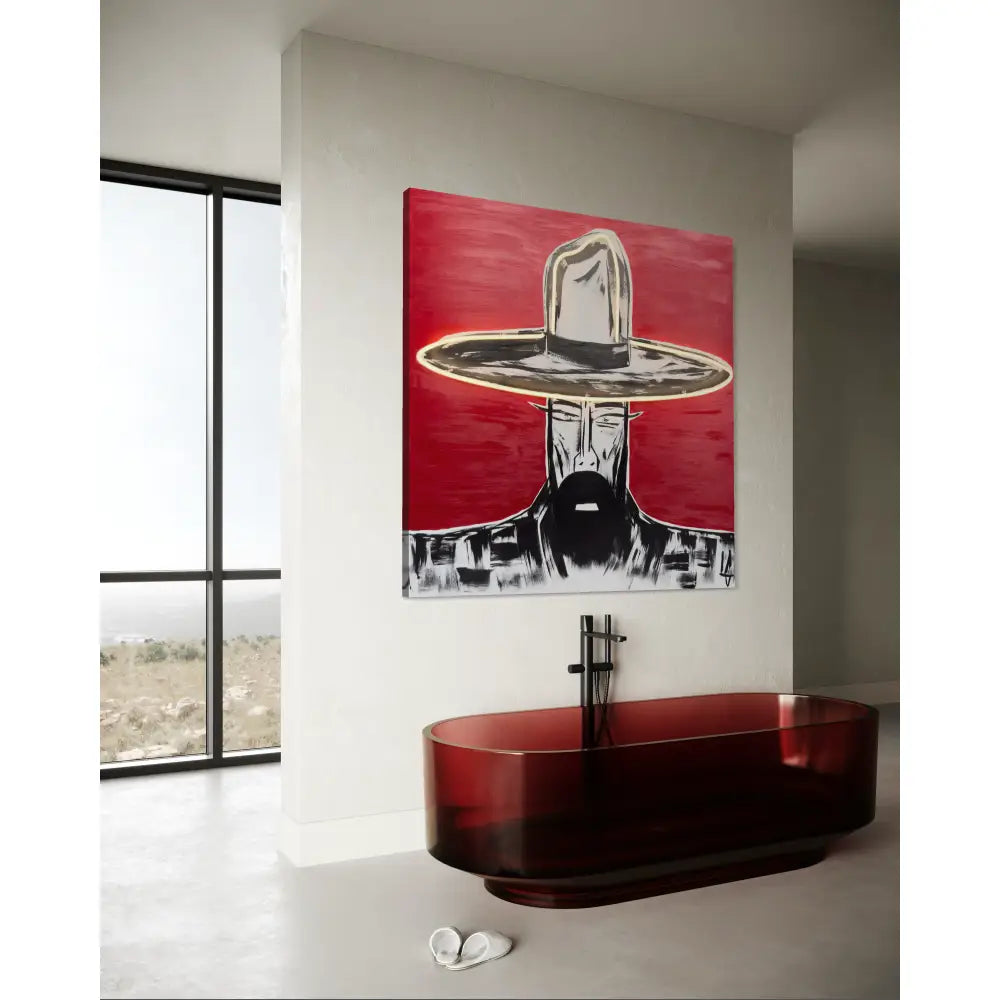 Man in Hat 1149 Neon