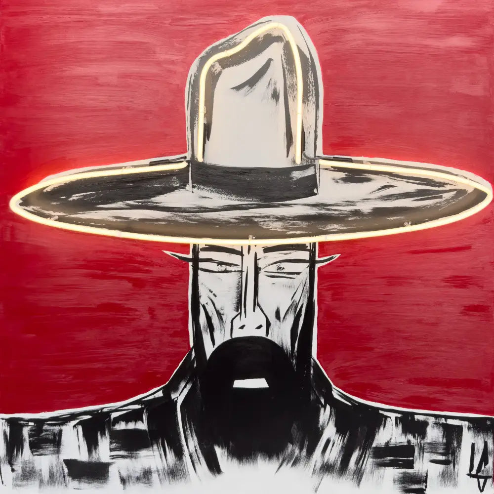Man in Hat 1149 Neon