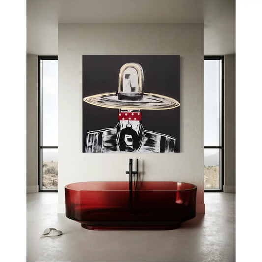 Man in Hat 1151 Neon