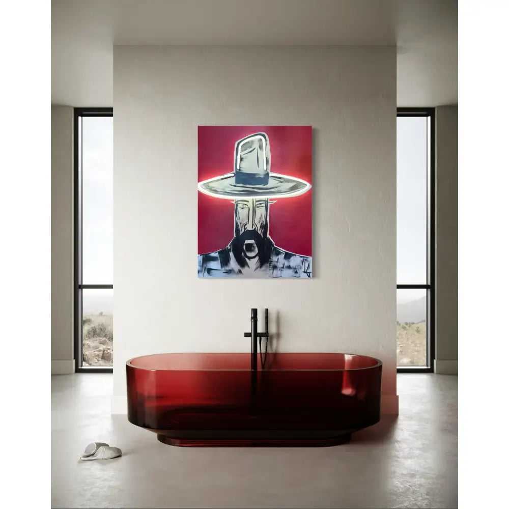 Man in Hat 1152 Neon