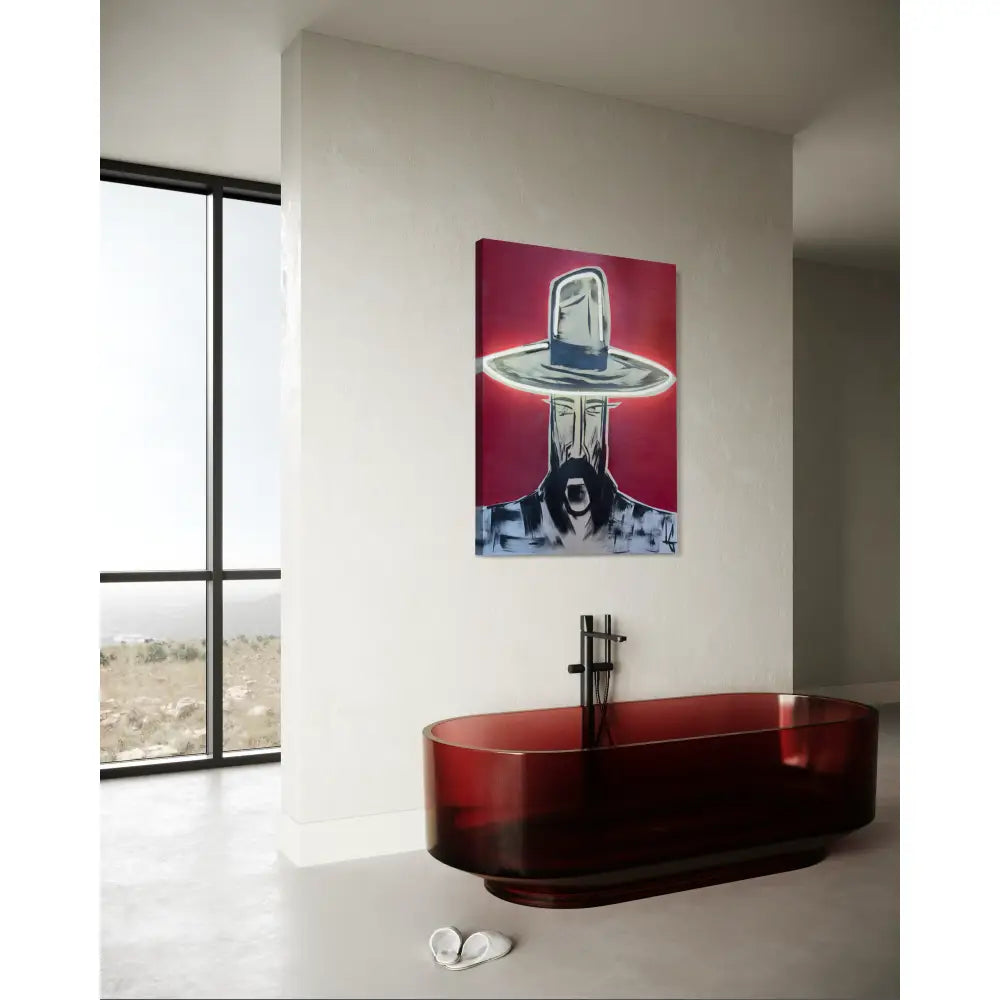 Man in Hat 1152 Neon