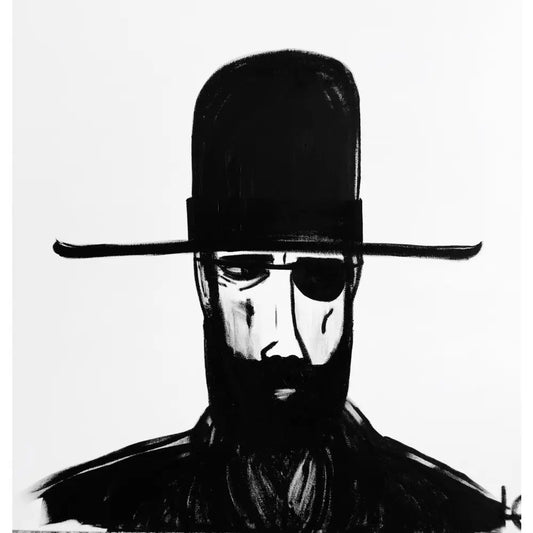 Man in Hat 400 Commission - Sold Work