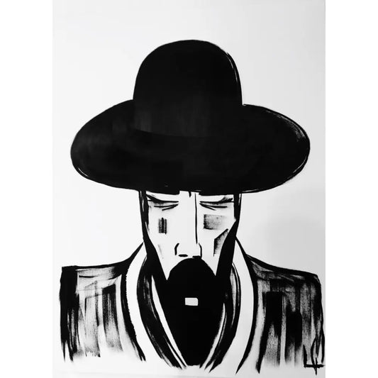 Man in Hat 404 - Sold Work