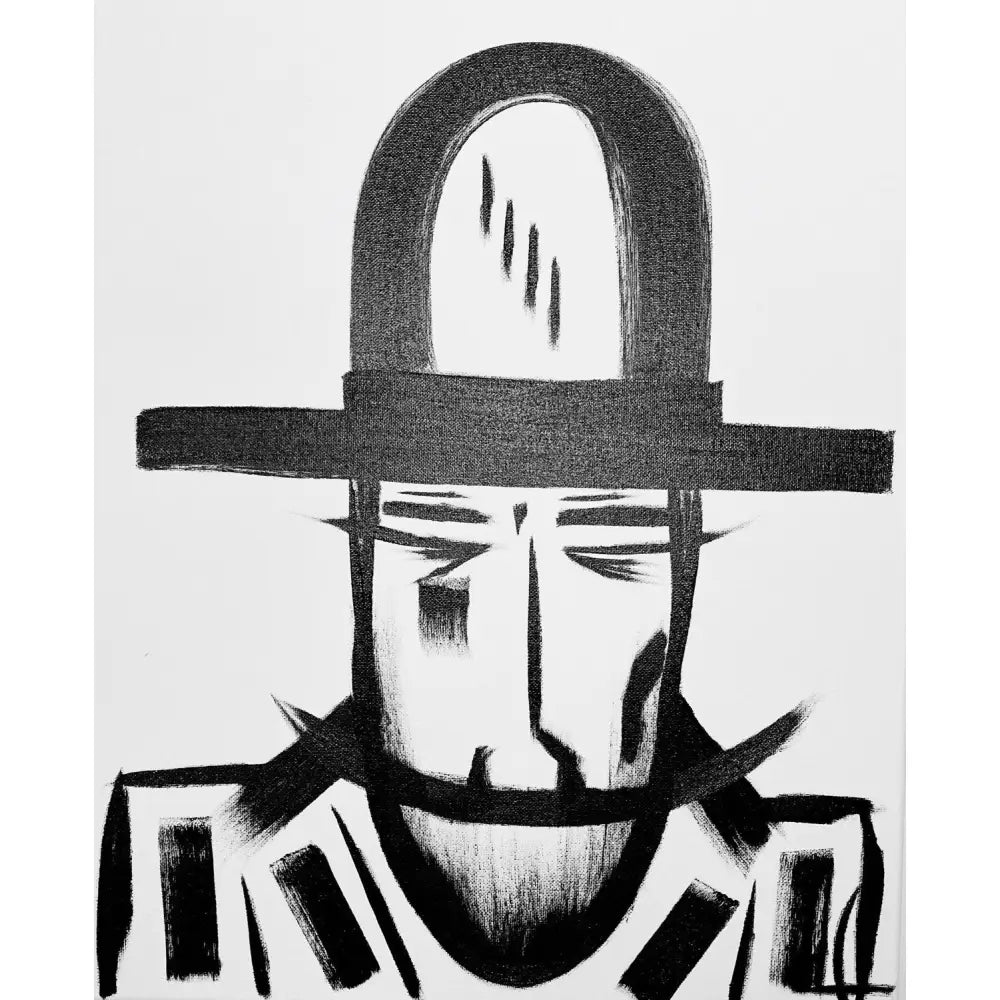 Man in Hat 498 - Sold Work