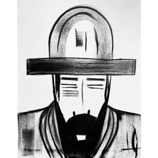 Man in Hat 542 - Sold Work