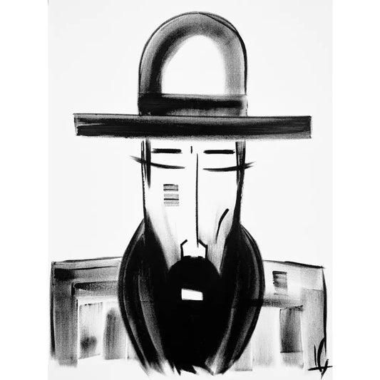 Man in Hat 586 - Sold Work