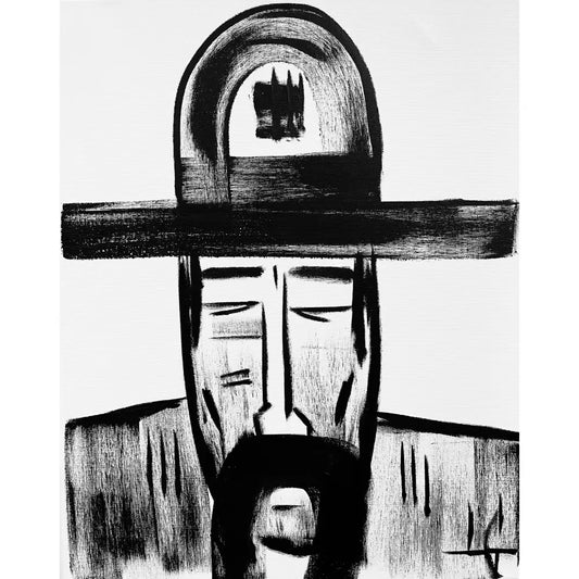 Man in Hat 746 - Sold Work