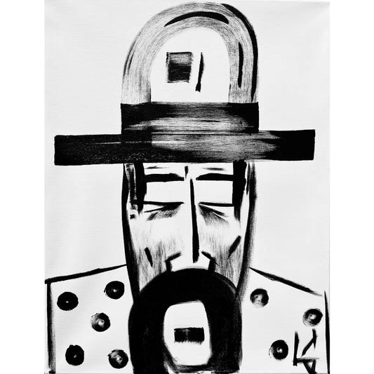 Man in Hat 786 - Sold Work