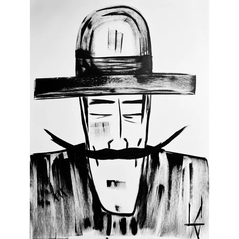 Man in Hat 810 - Sold Work