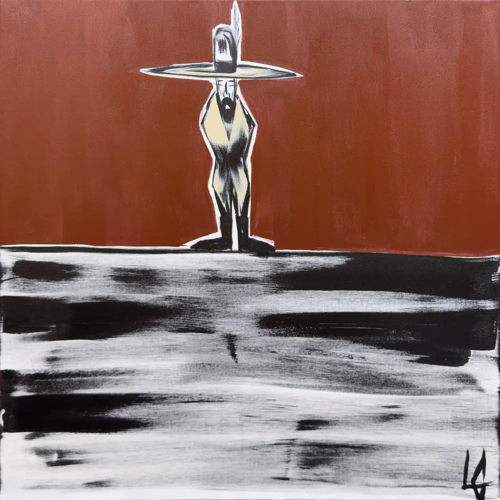 Man in Hat Standing 31