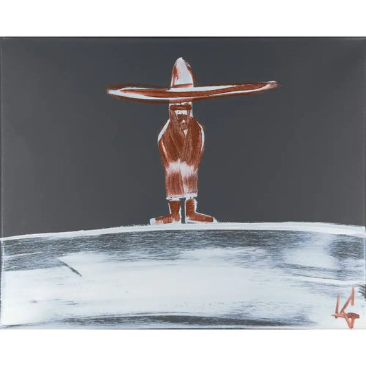 Man in Hat Standing 37