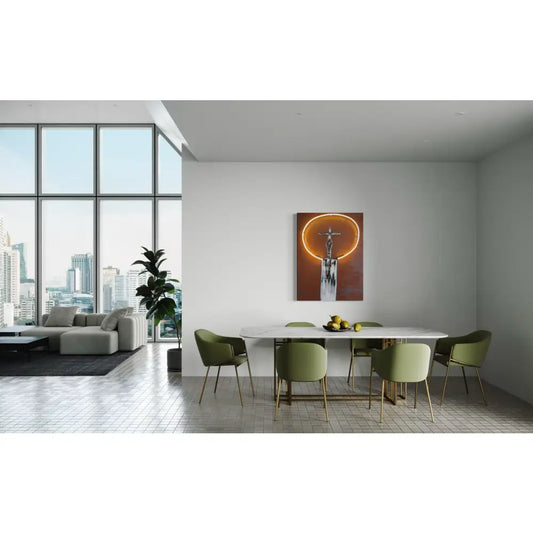 Man in Hat Standing 39 Neon Cowboy