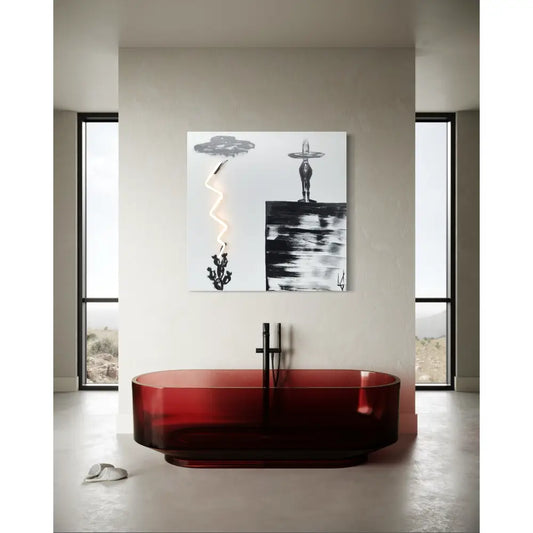 Man in Hat Standing 43 Neon