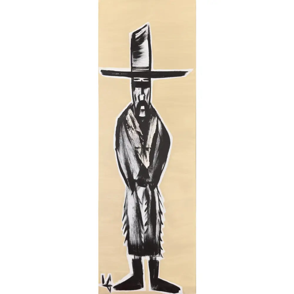 Man in Hat Standing 48