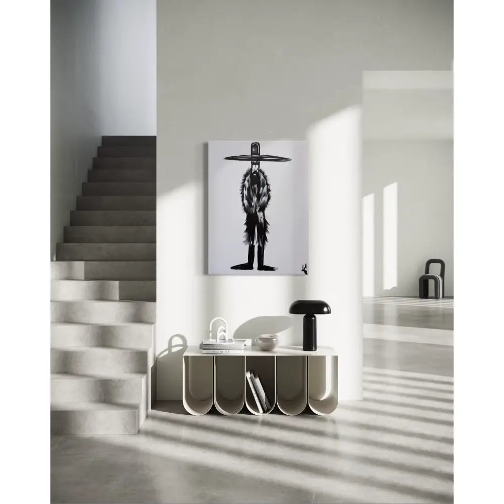 Man in Hat Standing 50