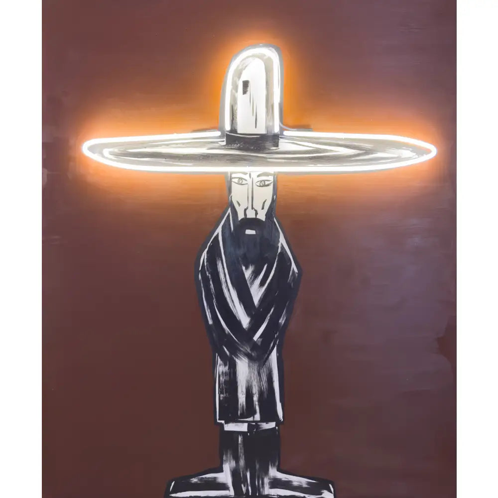 Neon Standing Cowboy