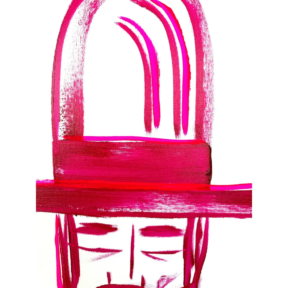 Pink Man in Hat 011 - Sold Work