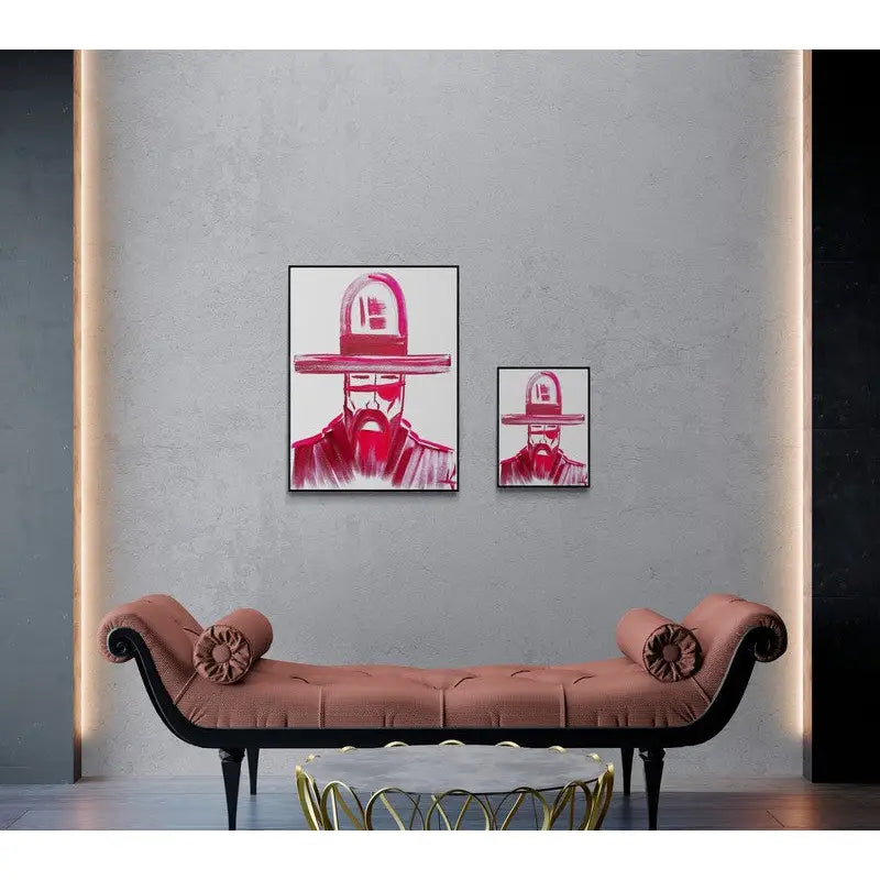 Pink Man in Hat 018 Print - 16’x20’ - Prints