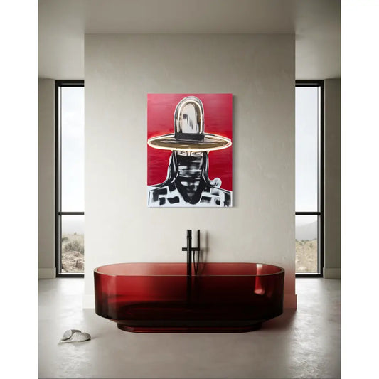 Woman in Hat 045 Neon