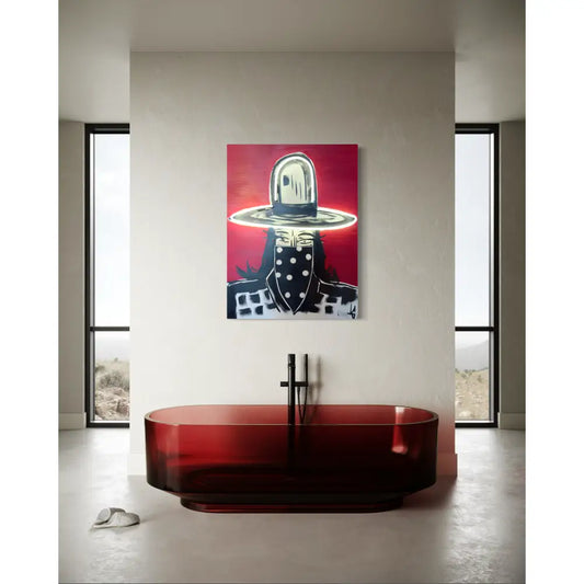 Woman in Hat 046 Neon